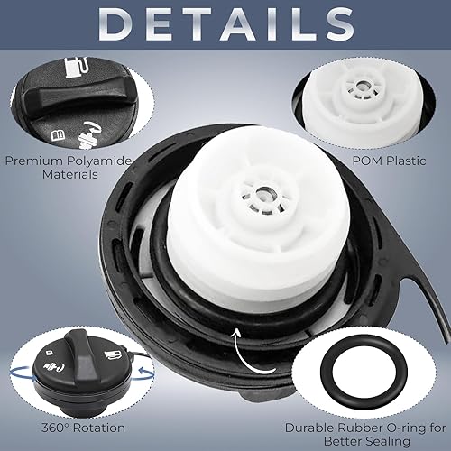 Miniatura 3 de Tapa de gasolina, tapa de combustible para Chevrolet Chevy GMC Cadillac 1997-2003, Silverado Sierra 1500 2500 3500, Avalanche Suburban Yukon 1500