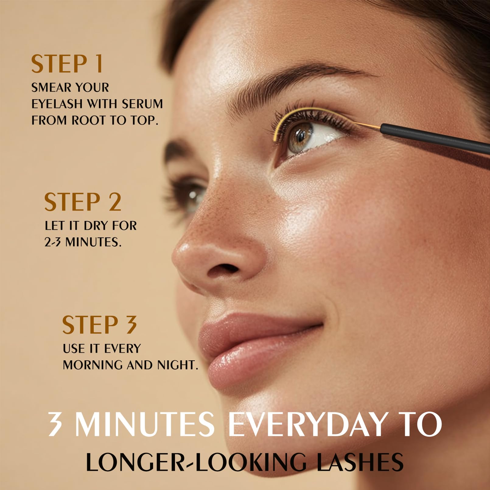 Eyelash Growth Serum for Mature Women, Multi-Peptide Prostaglandin-Free