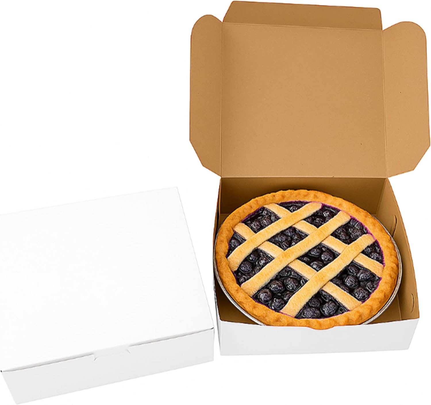 Reversible Bakery Boxes 9x9x3 in with Front Lock