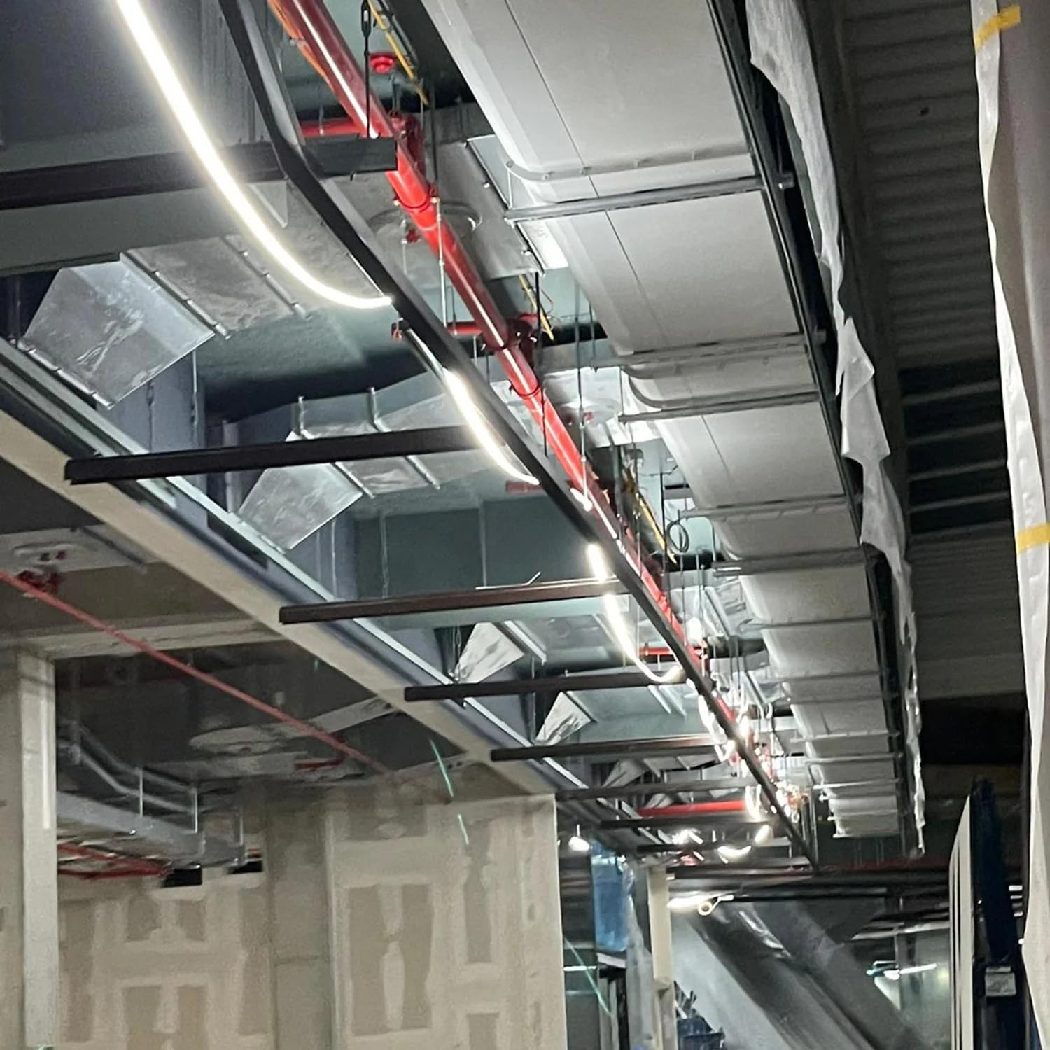 BauOn 15Meter LED Baustellenbeleuchtung LED Trommel, 6000k, 19500lm, IP65, 230V, Innen- & Außenbereich, Lichtschlauch auf Trommel, robuste Arbeitsleuchte für Baustelle & Werkstatt