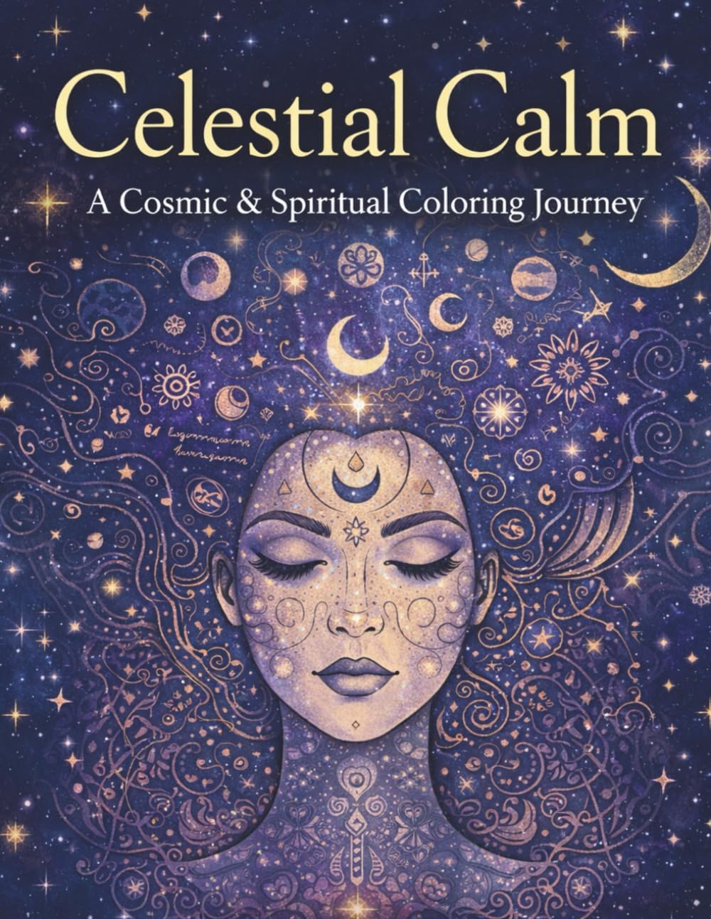 Celestial Calm: A Cosmic & Spiritual Coloring Journey (Celestial Calm Collection)