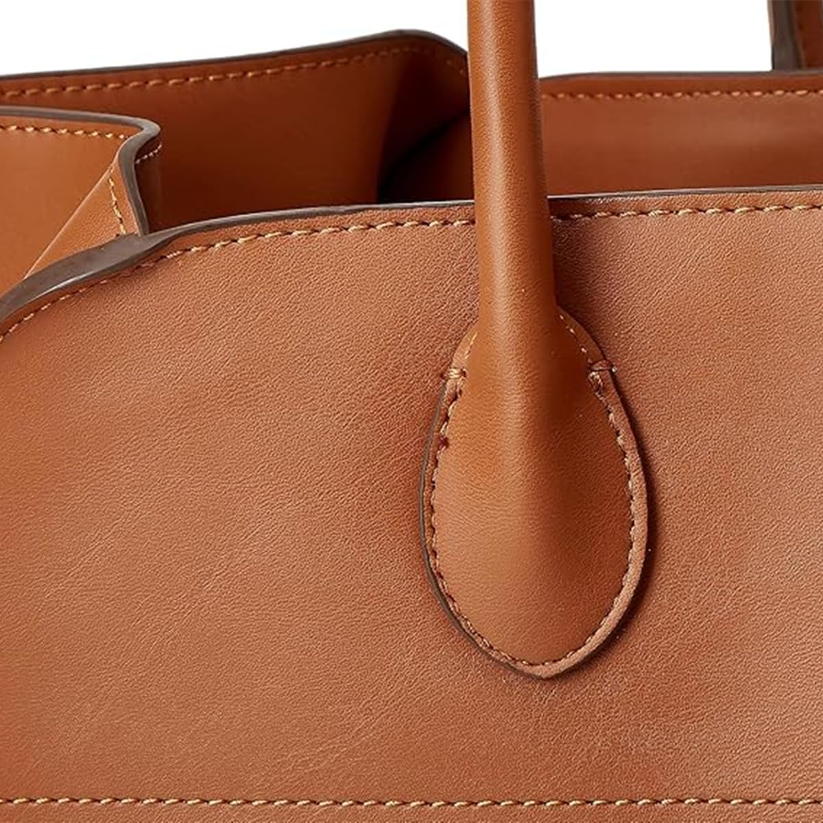 Leather Tote Bag for Women,Large Capacity Work Purse,Retro Top-Handle Bag and Trendy Shoulder Bag in Office,Subway and Travel - Image 5