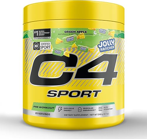 Miniatura 9 de Cellucor C4 Sport Polvo de Pre-Entrenamiento - Certificado NSF para el Deporte - Hidratación Elite - 200mg Cafeína + Creatina + Beta-Alanina -