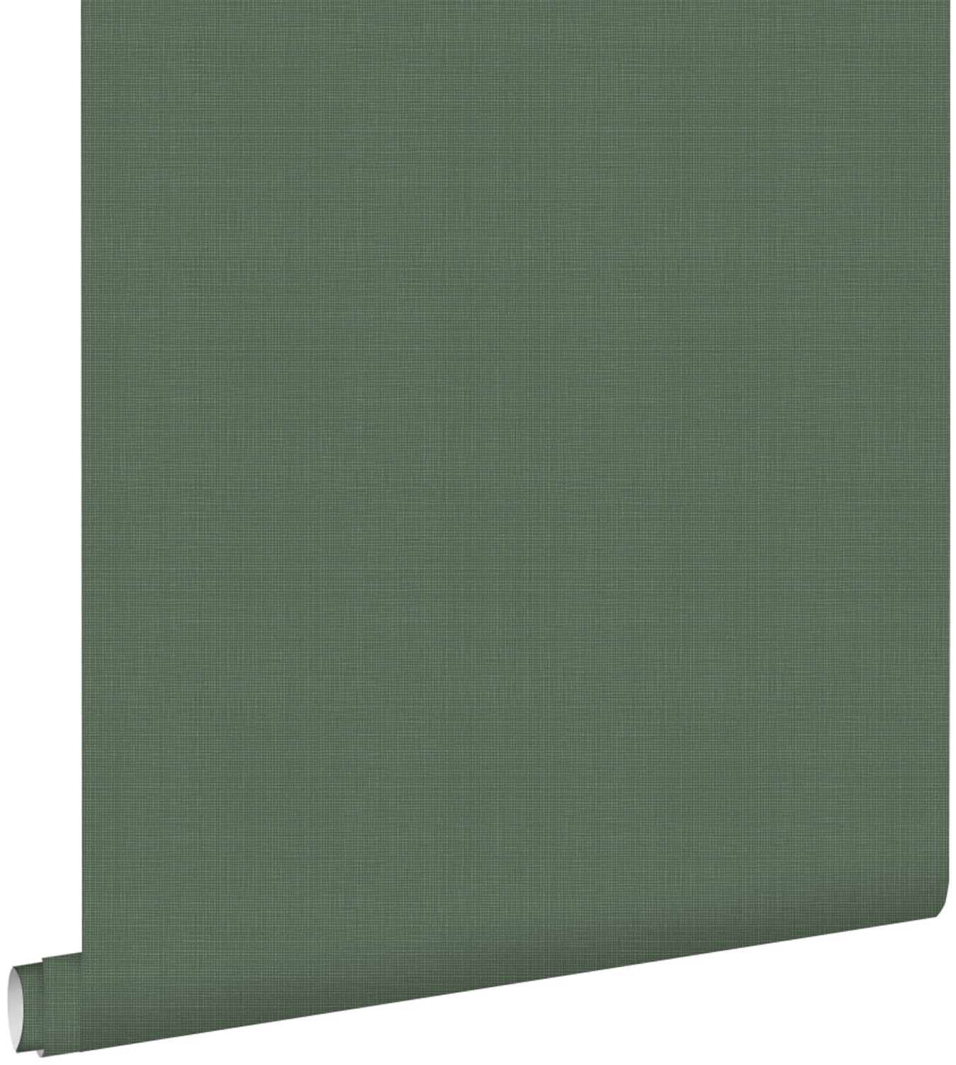 ESTAhome Tapeta lniana tekstura ciemnej zieleni 53 cm x 10.05 m