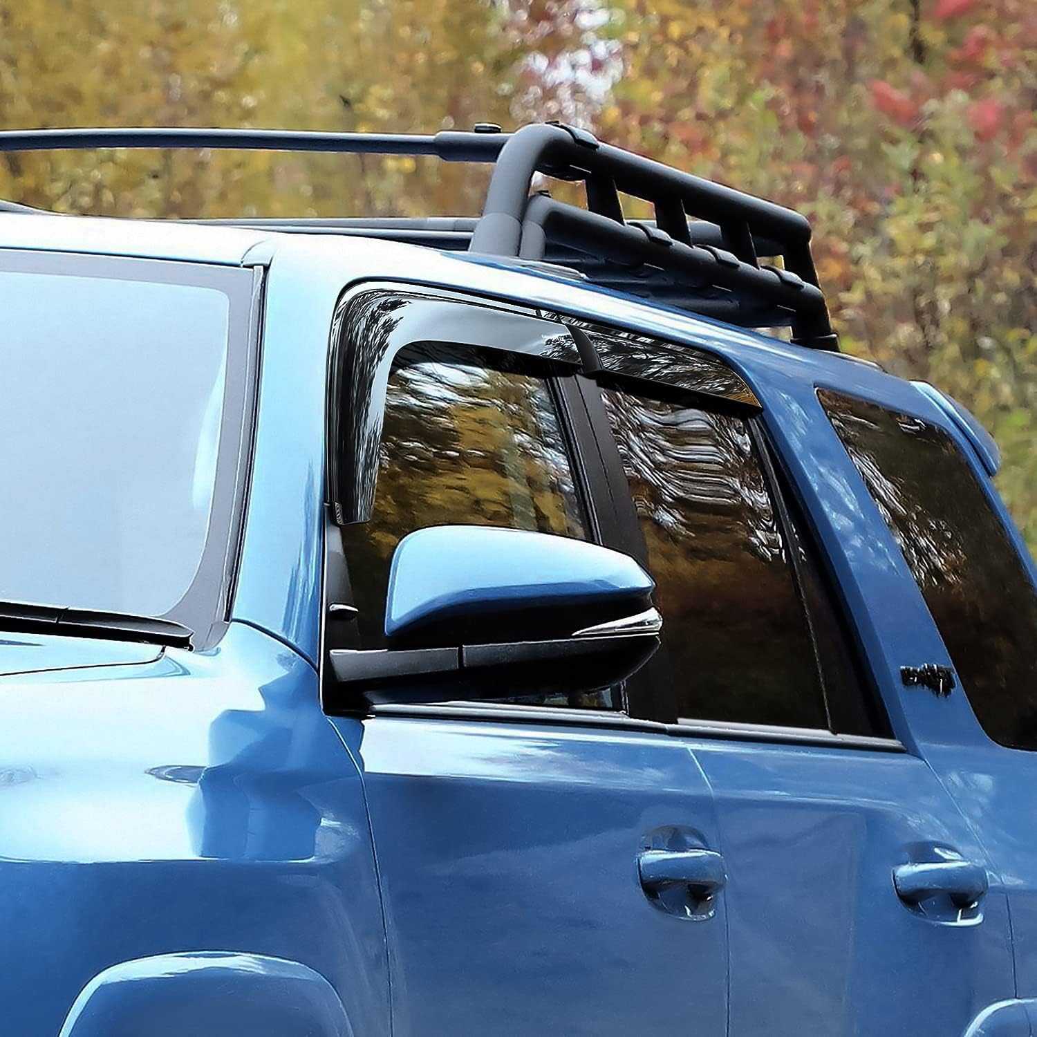 Goodyear Shatterproof Side Window Deflectors for Toyota 4Runner 2010-2023, Tape-on Rain Guards, Window Visors for Cars, Vent Deflector, Vent Visor, Car Accessories, 4 pcs. - GY003200LP