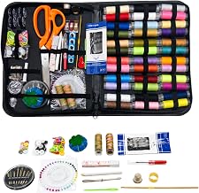 295 Pcs Kit Couture Complet, Kit de Couture Complet pour Adultes, Débutants, Voyages, Maison, école, Comprend Aiguille a Coudre et Fil a Coudres, Ciseaux, et encore