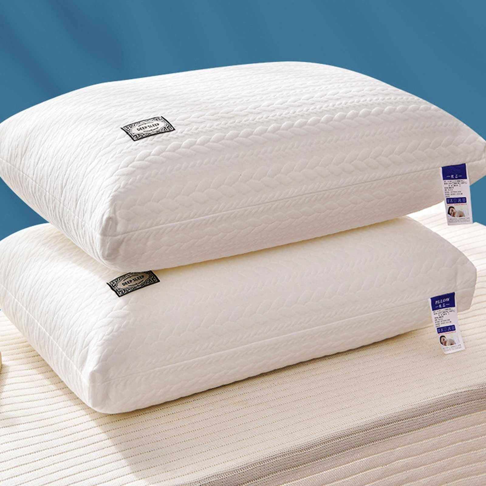 Soft And Non Collapsing Pillows, Bedding Bed Pillows For Sleeping, Skin-Friendly Cooling Pillow For Back, Stomach Or Side Sleepers, Hotel Queen Pillows For Neck And Shoulder Pain,17.71" X27.55"