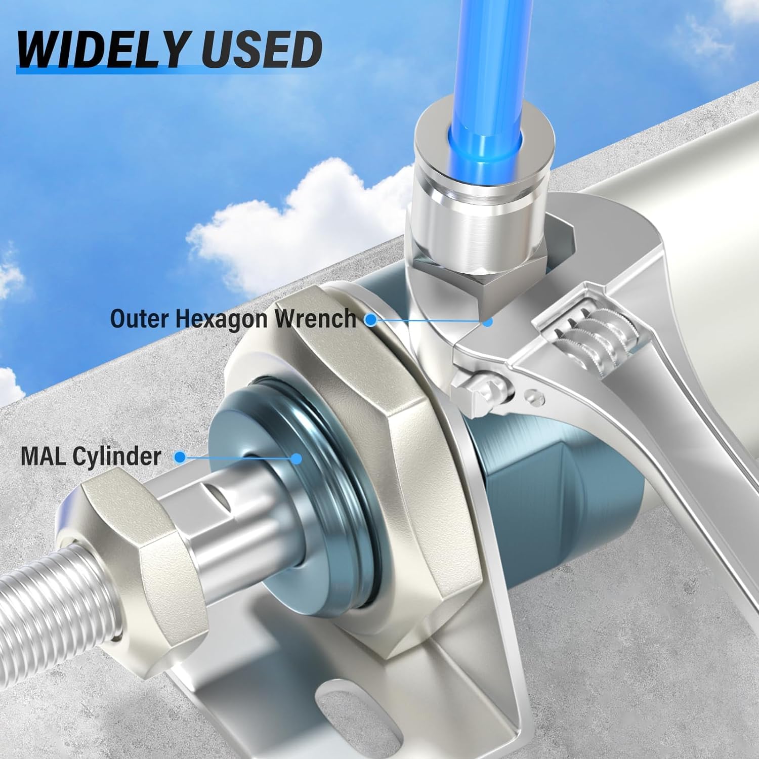 Raccordo Pneumatico In Acciaio Inox 304 - 6mm OD X 1/8 BSP | Per Tubi Ad Alta Pressione - Foto 6