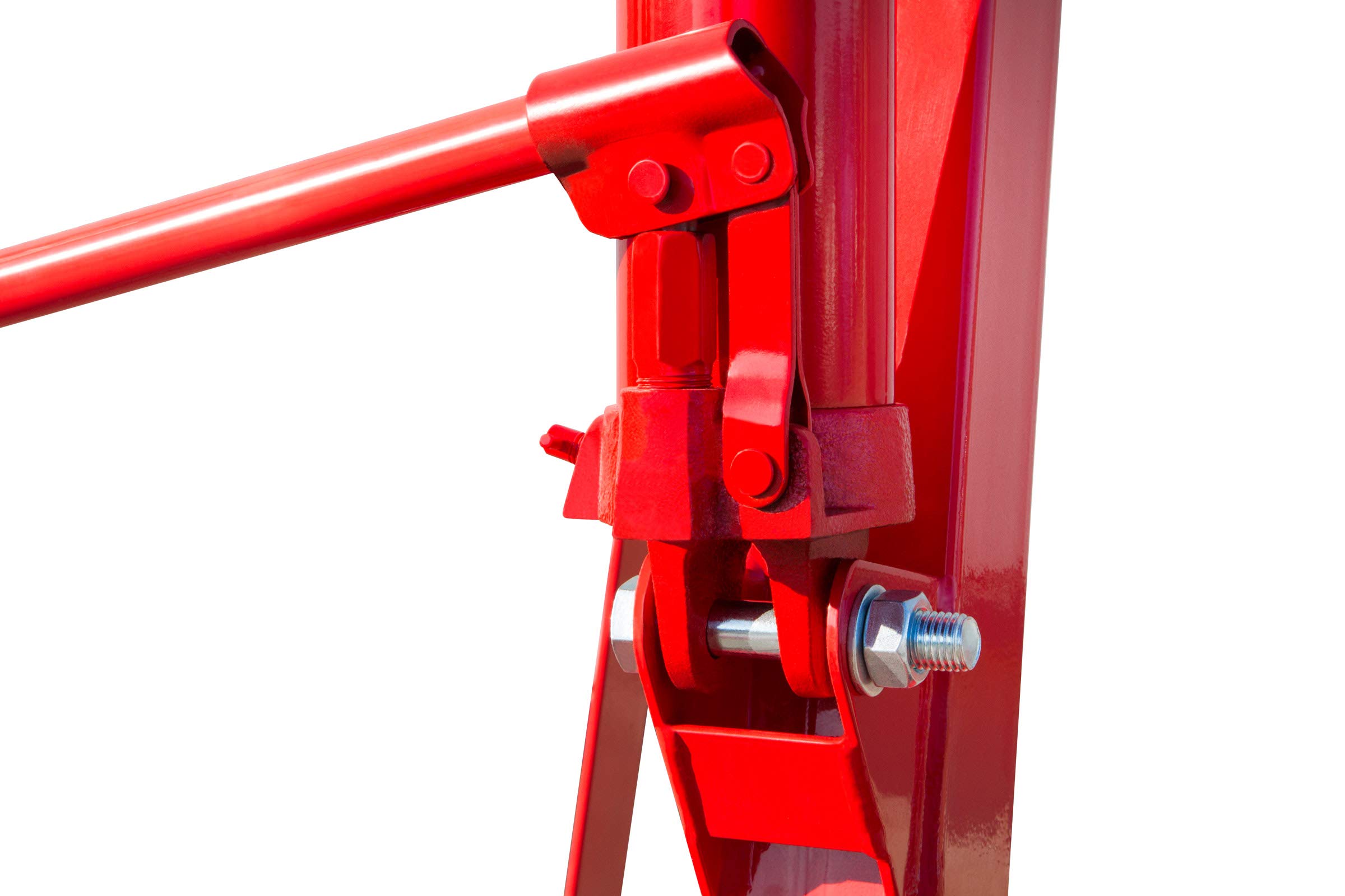 otgerlensker products Motorheber mit Kette 2000 kg Werkstattkran klappbar verstellbar | 6 Lenkrollen, Hubhöhe bis 2380 mm, Ausleger bis 1590 mm