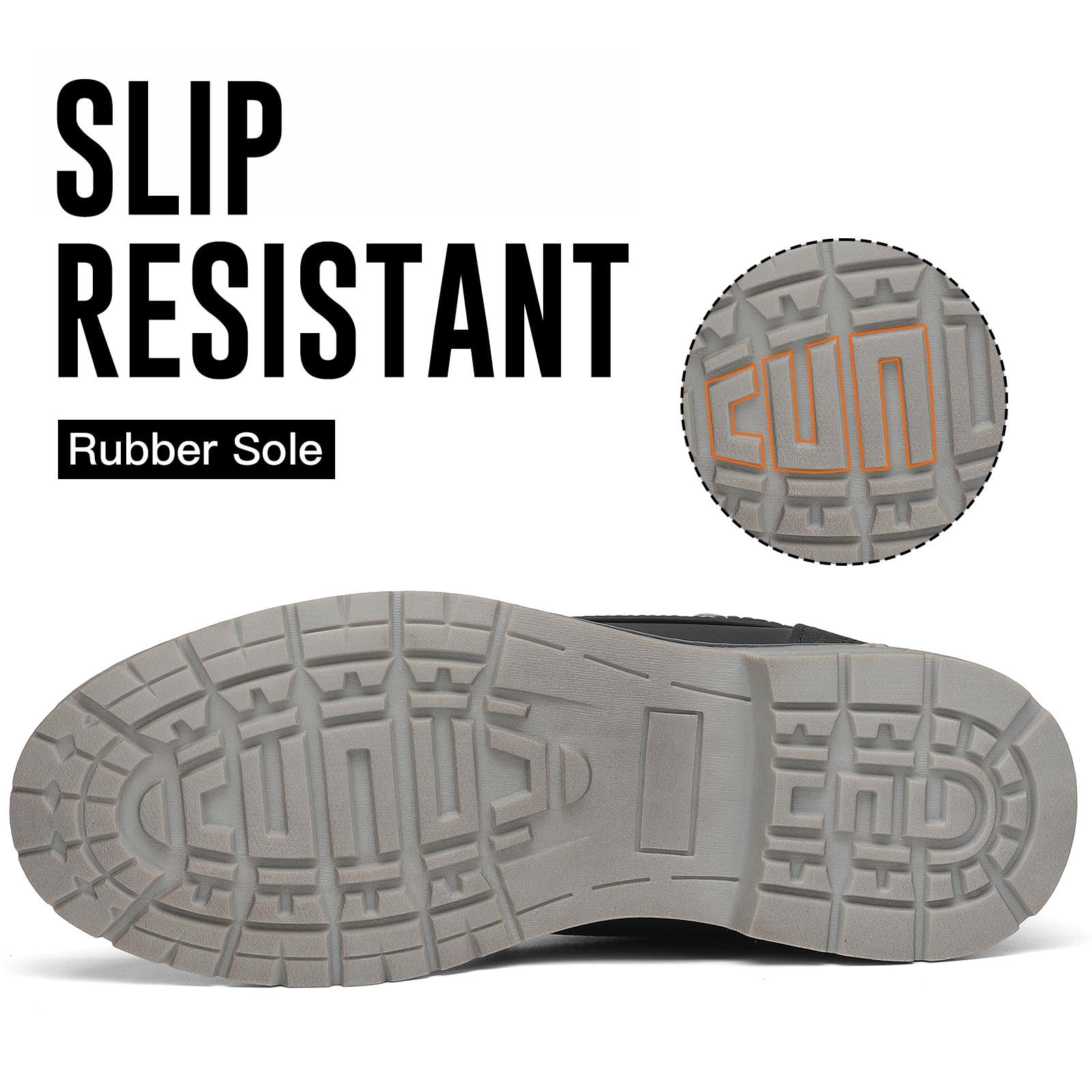 Mishansha Scarpe Uomo Stivaletti da Trekking Eleganti Scarpe da Ginnastica Stivali da Escursionismo Invernali Impermeabile Outdoor