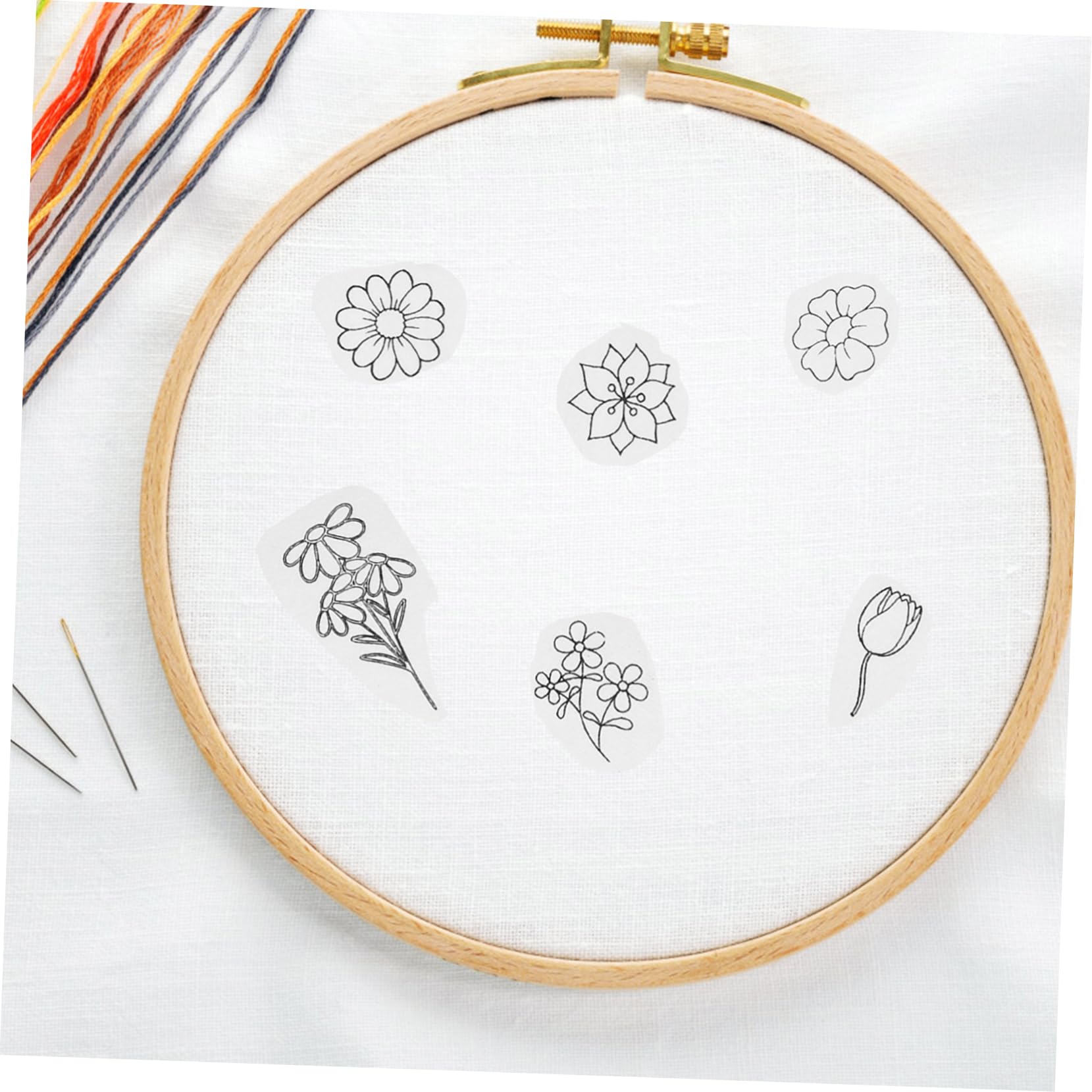 STOBOK 5 Blätter Wasserlöslicher Stabilisator Stickerei Dekorative Stickvliese Stickunterlage Nähen Poly Stickstabilisator Zerreißbares Stickvlies Handnäh-stabilisatoren Stoff Papier