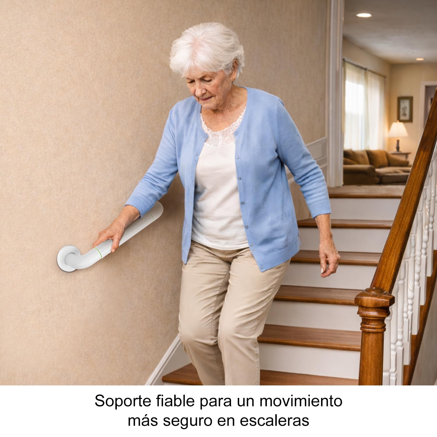 supregear Agarraderas Baño para Mayores, Agarrador Ducha Personas Mayores, Antideslizante Barra de Agarre de Acero Inoxidable, Asa de Ducha, Adecuada para Ancianos, Discapacitados, 40 cm