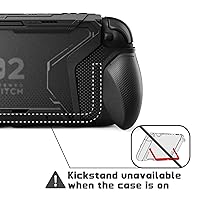 Vista 4 de playvital for Switch 2 Beyond-Grip Protective Case, Interchangeable FPS/Omni Ergonomic Grips + Military-Grade Drop Dockable Cover + 2 Joystick Caps