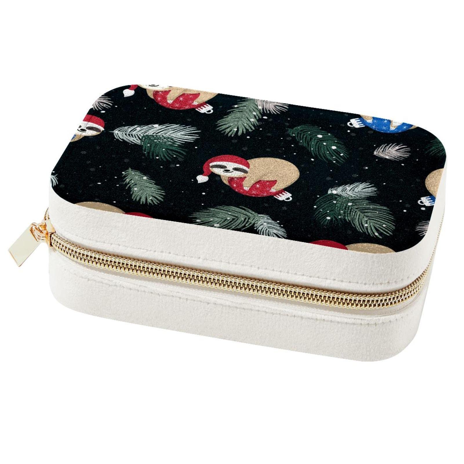 Boîte à bijoux portable anti-nœuds avec motif paresseux