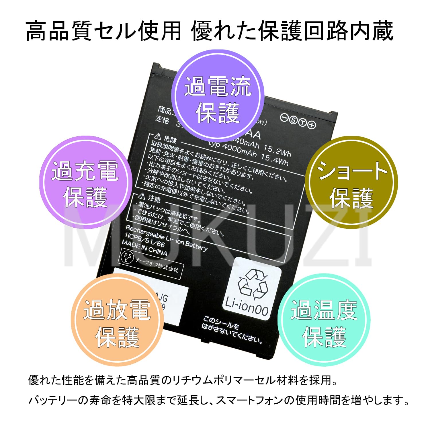 Amazon | MUKUZI for au TORQUE 5G トルク KYG01 互換 バッテリー