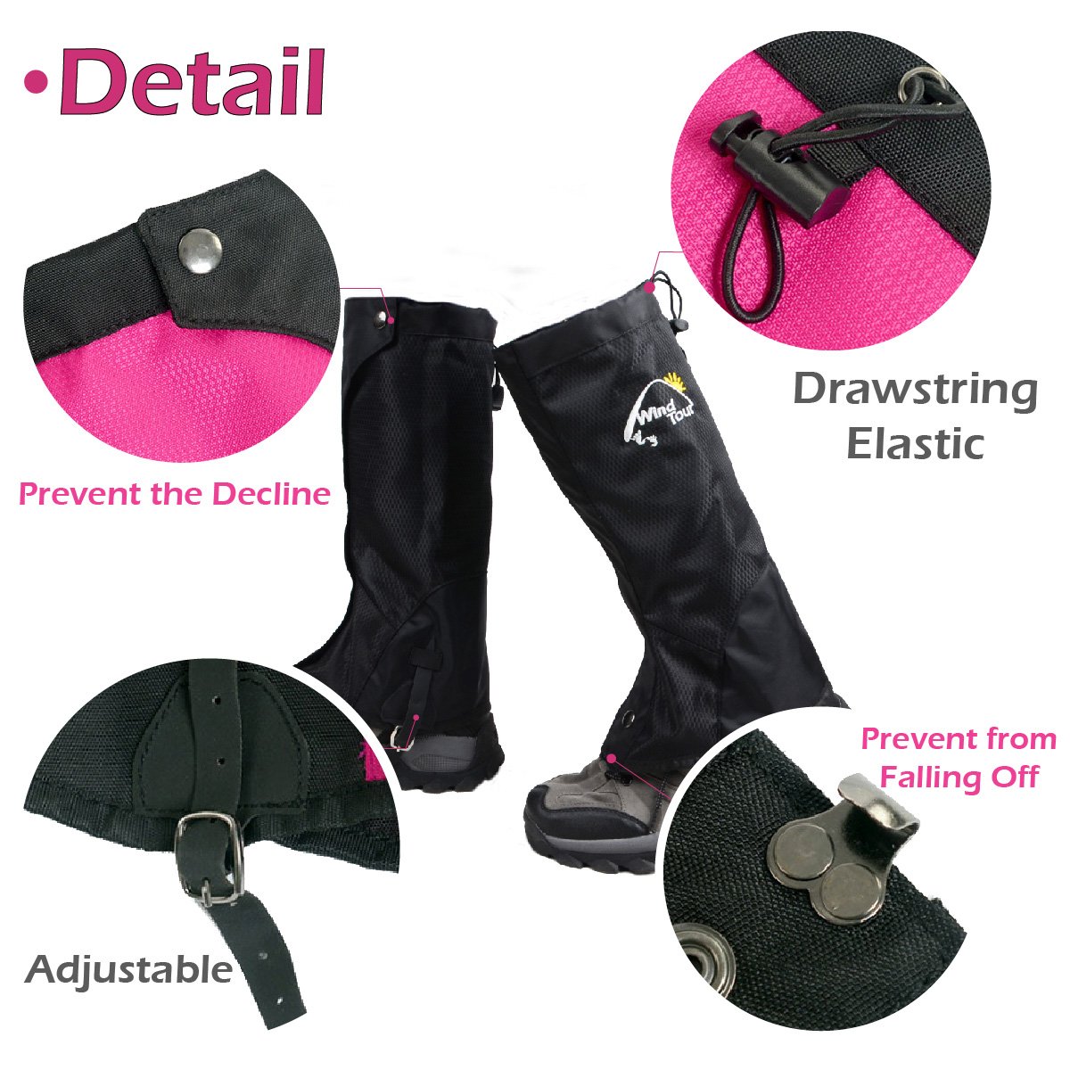 Ghette Da Neve TRIWONDER - Impermeabili E Traspiranti Per Trekking E Montagna - Foto 7