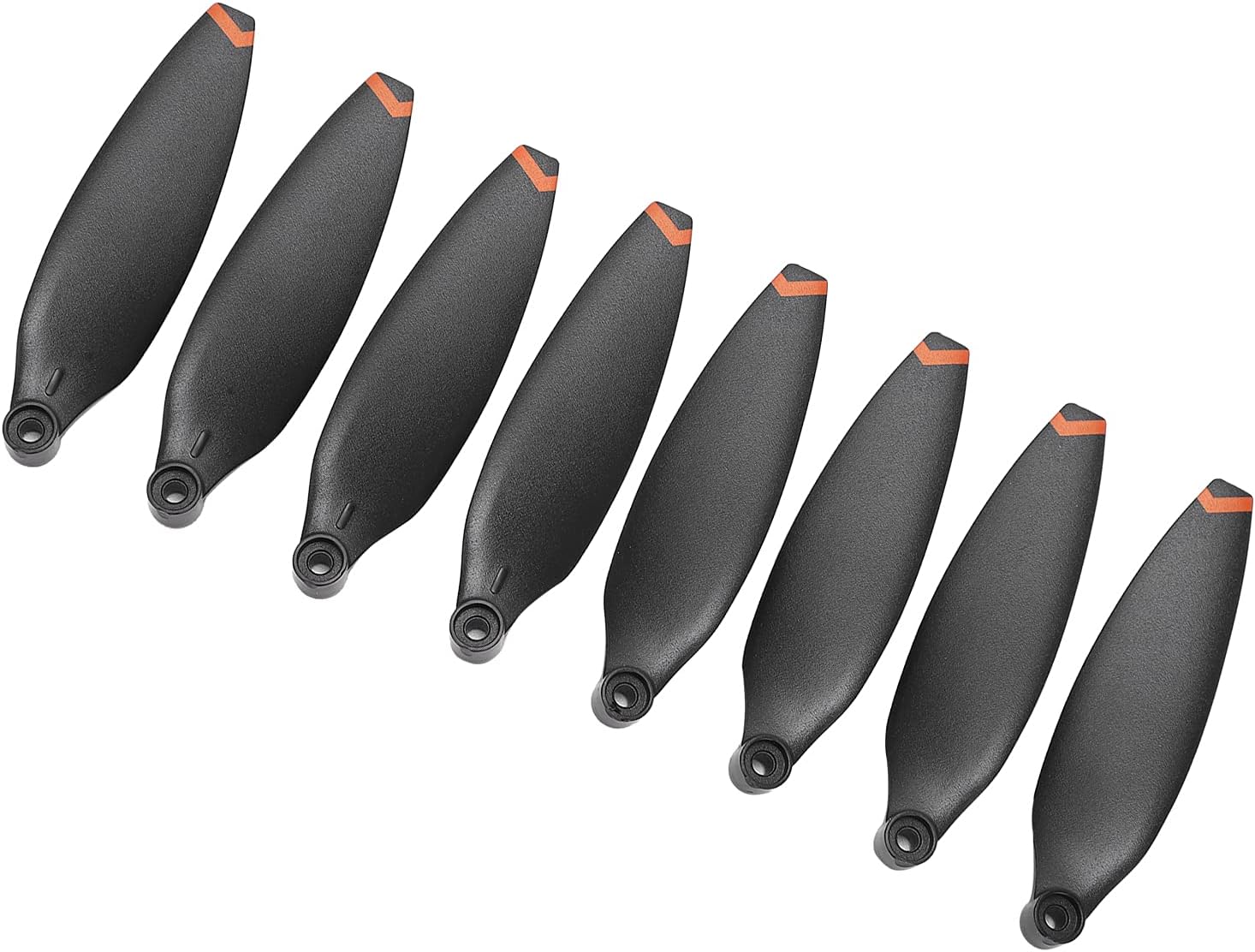 Alomejor Mini Drone Blades Silent Folding Accessories Drawing Force for X8 Mini Simple to Use (Orange Edges)