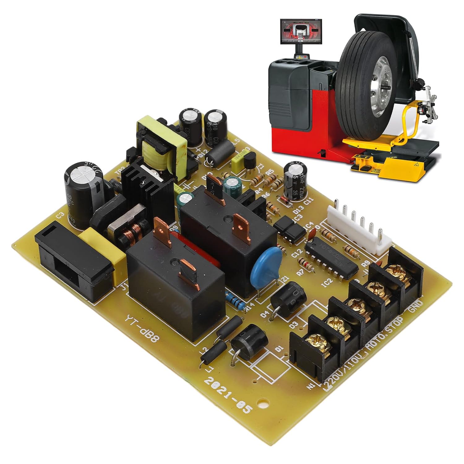 Car Tire Balancer Circuit Board Efficiently Enhances Balancing Performance Ideal for Most Machines Aluminum Copper,car Maintenance Tools