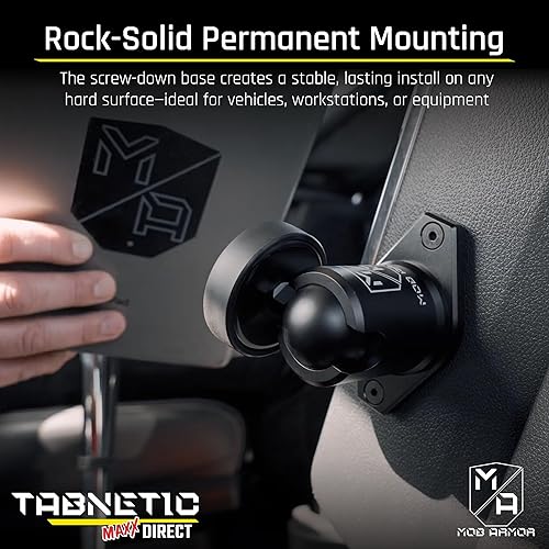 Miniatura 2 de Mob Armor Tabnetic Maxx Direct Mount - Soporte magnético universal para tableta para iPad, Android y Surface - Ideal para el hogar, la oficina y el