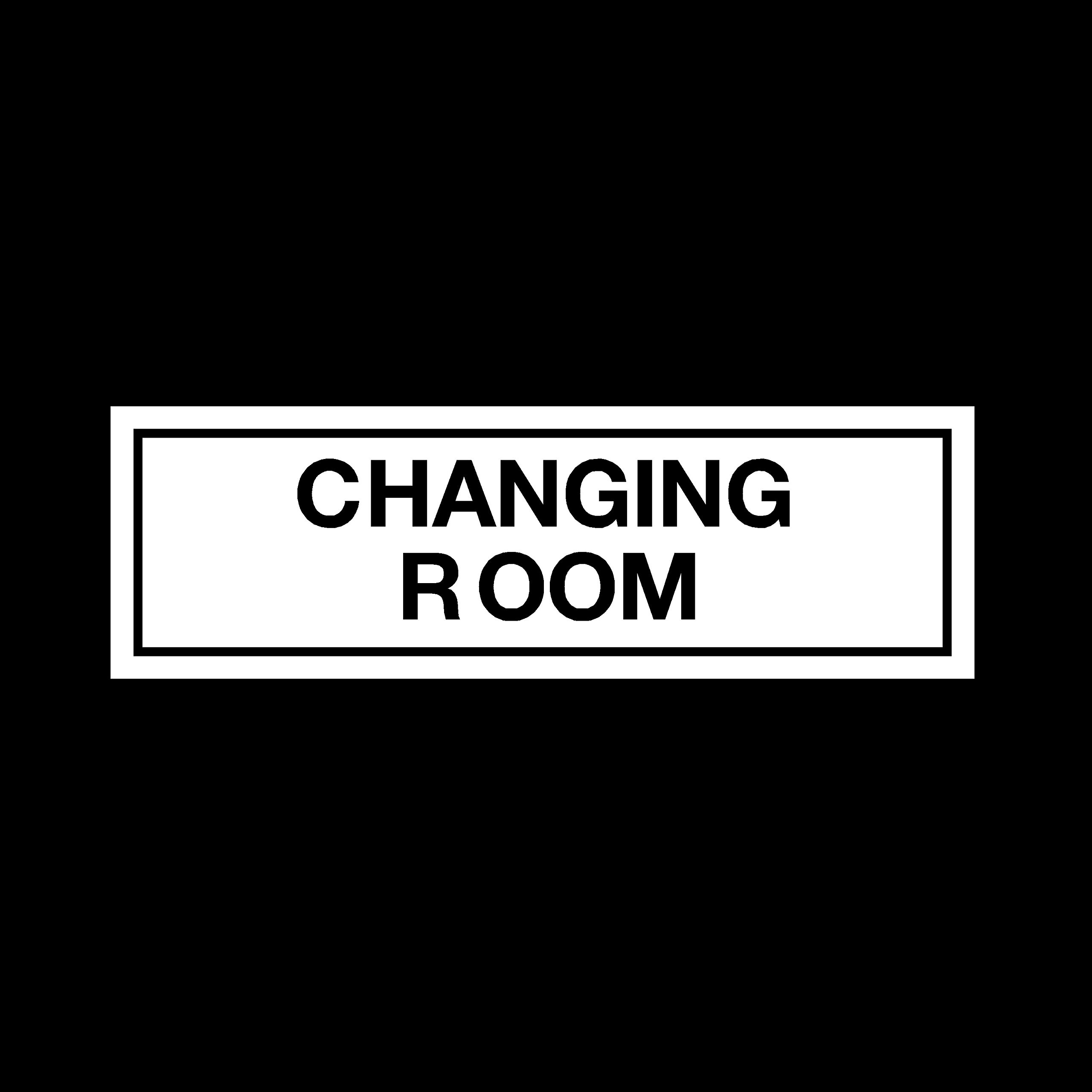 Changing Room Sticker/Self Adhesive Sign