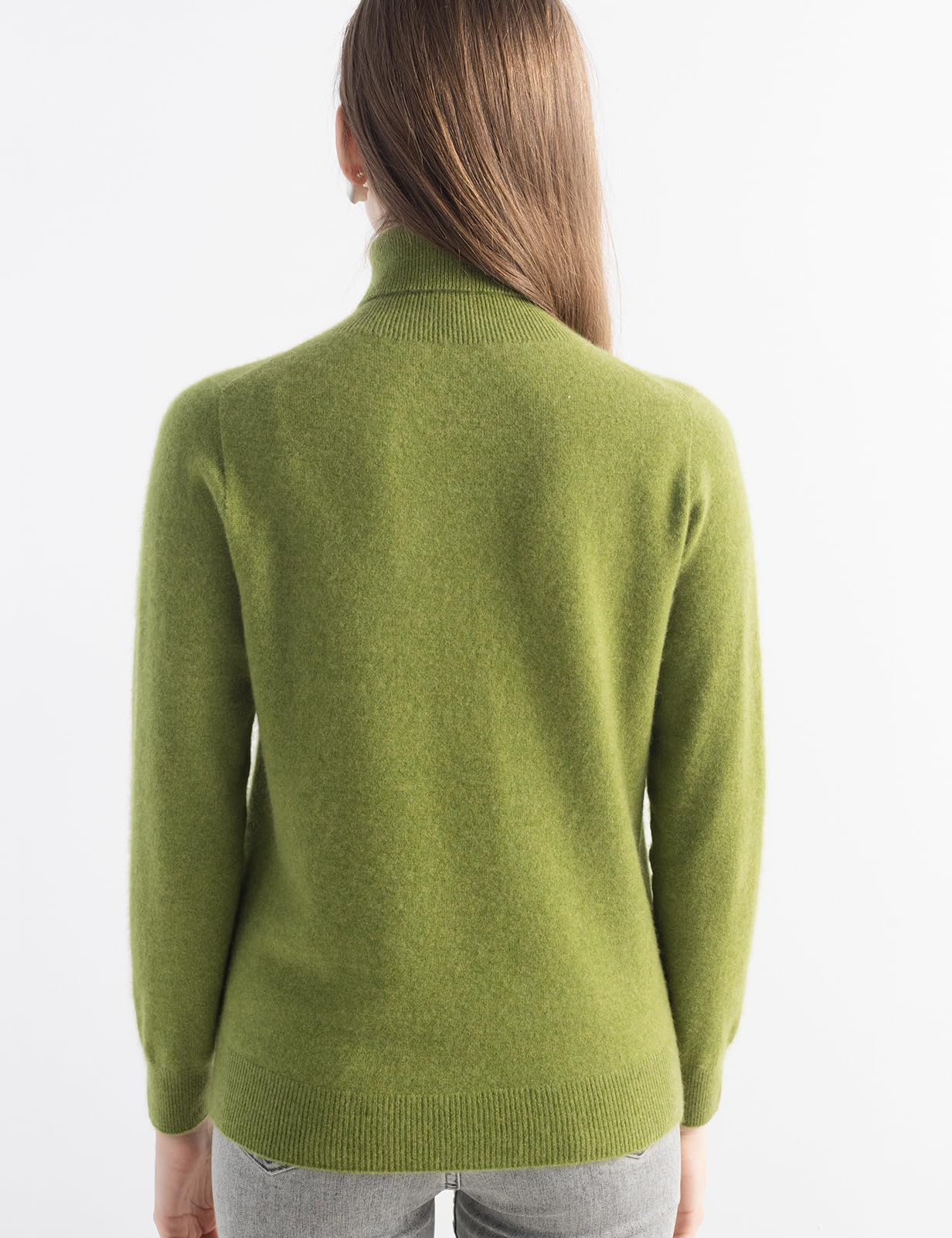 Chanyarn Damen Pullover aus 100% reinem Kaschmir Rollkragen Lange Ärmel warm weich 2025 Herbst/Winter Strickpullover