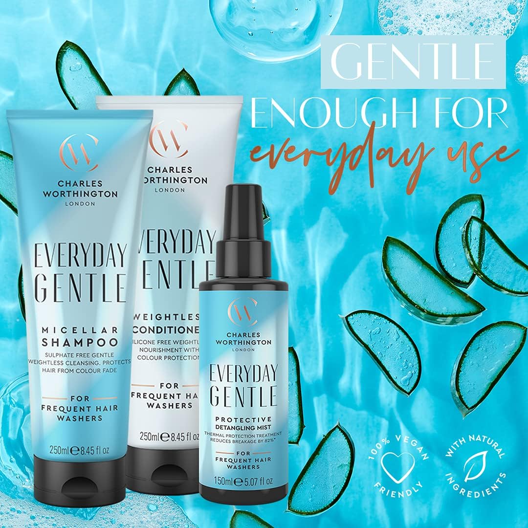 Charles Worthington Everyday Gentle Micellar Shampoo, Nourish and Protect, Salon Shampoo for Everyday Use 250 ml - Image 4