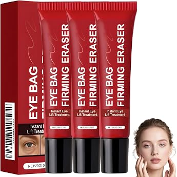 Pack of 3 20 g Anti Eye Bags Instant Lifting Eye Cream Against Eye Bags Anti-Tear Bag Instant Lifting Cream Eye Bag Instant Eraser Brightens the Complexion Reduces Fine Lines Quickly Gently Pulls