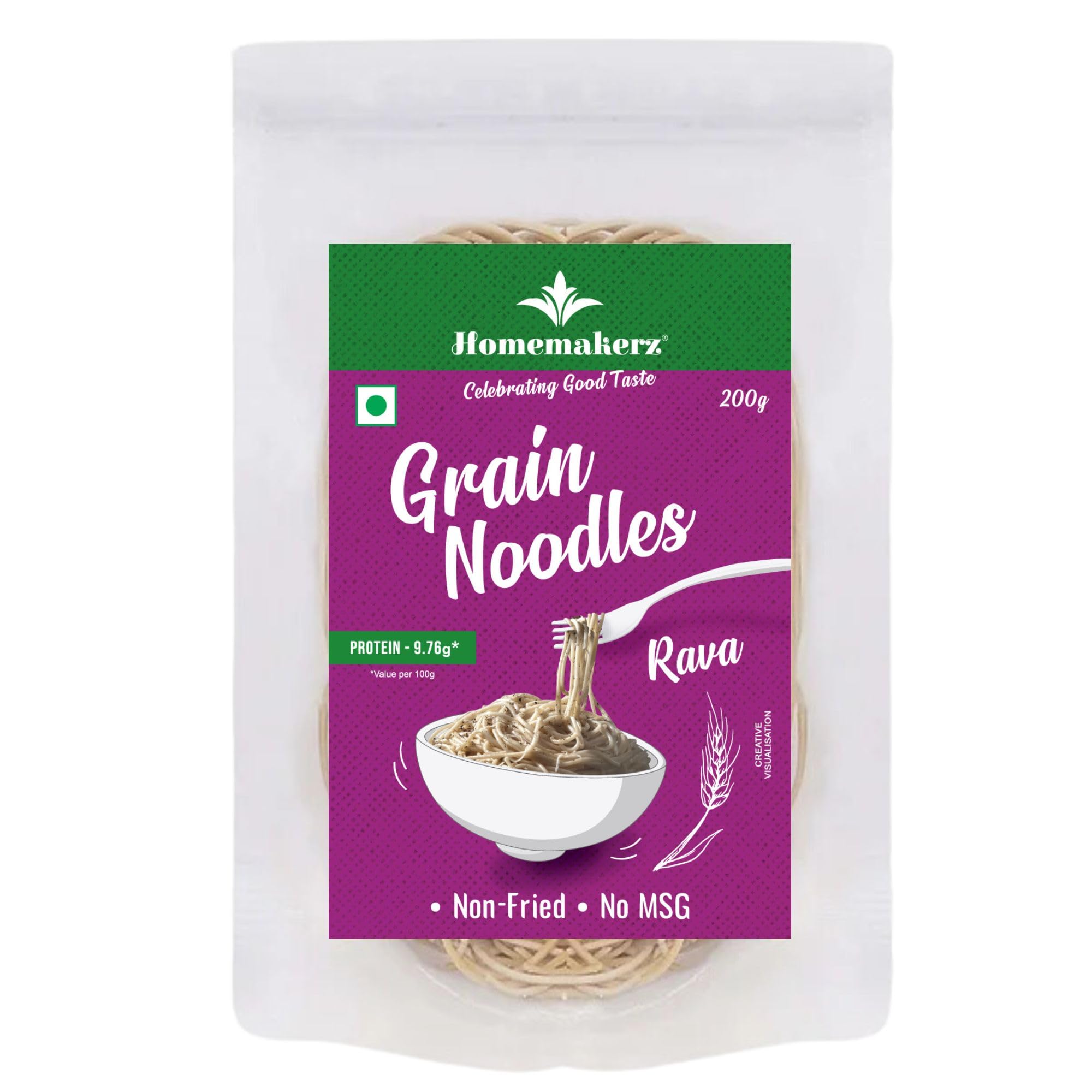 Homemakerz Rava Hakka Noodles, Natural, Preservative, Fat Free, Not Fried & No Oil, Healthy & Tasty Durum Wheat Grain Noodles, 200g (B094ZTDVW8) Amazon Price History, Amazon Price Tracker