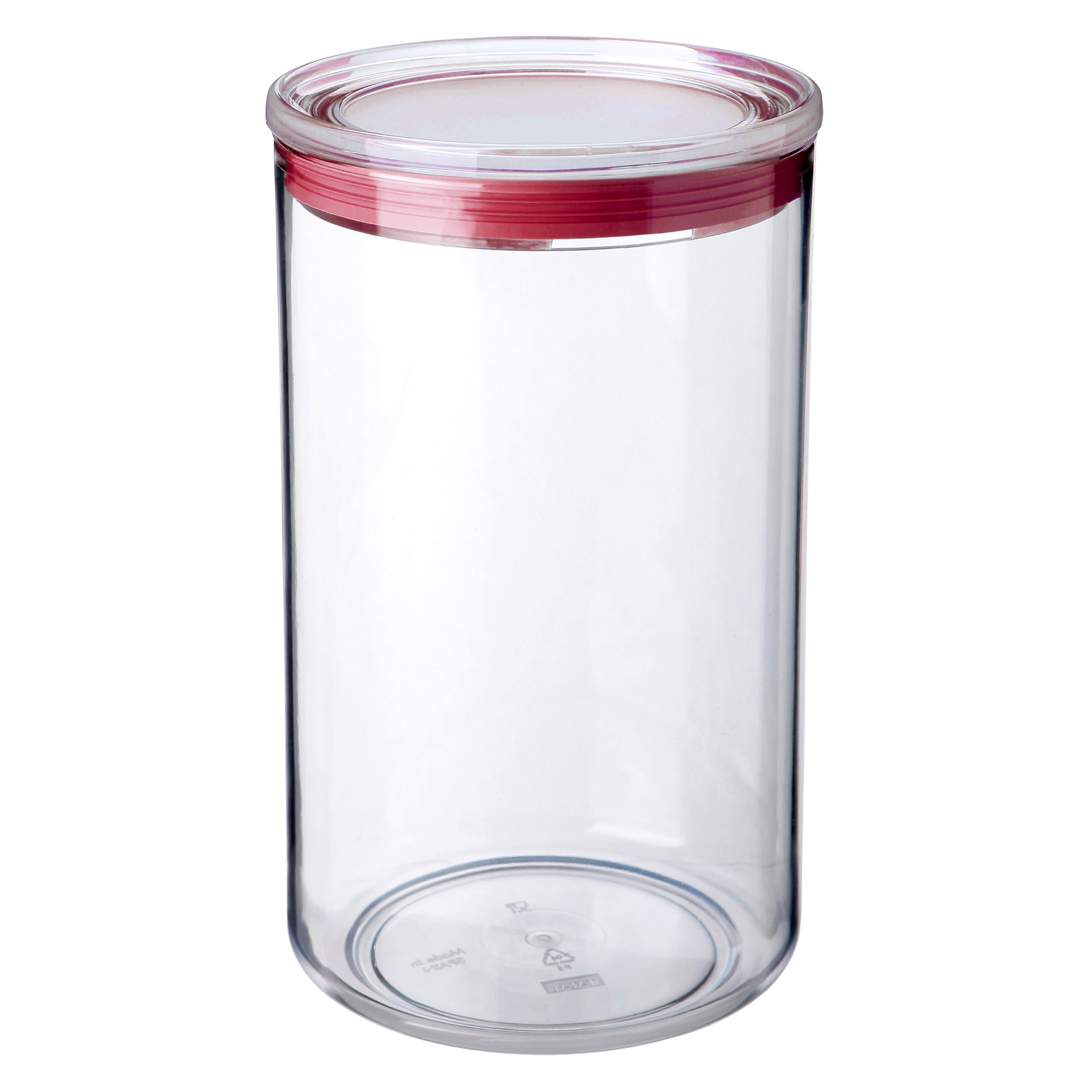 TATAY Contenitori per Alimenti | Set da 8: 2x0,5L + 2x1L + 2x1,5L + 2x2L | Barattoli Cucina | Coperchio con Guarnizione in Silicone | Impilabile | Lavabile in Lavastoviglie | Senza BPA, Rosso