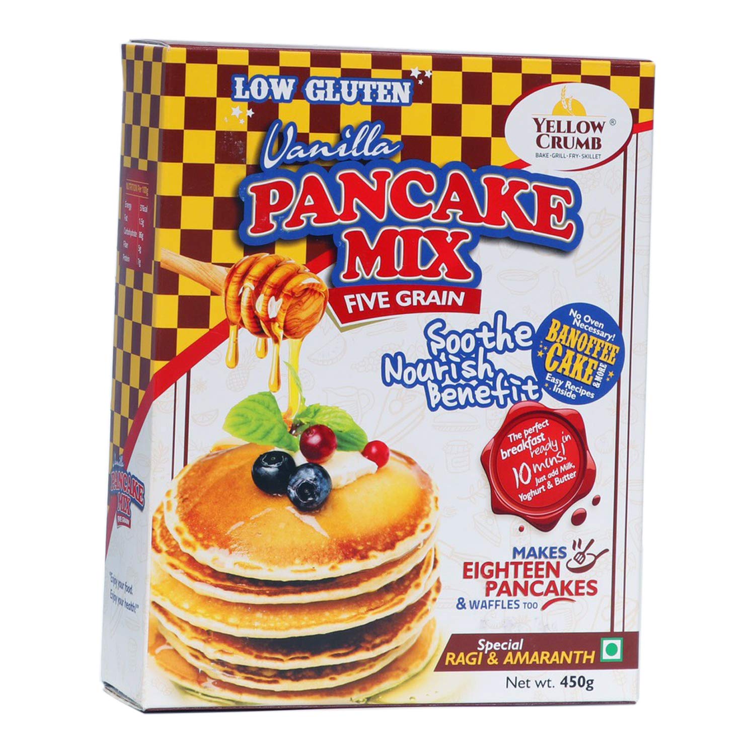 Yellow Crumb Five Grain Vanilla Pancake Mix (450G)