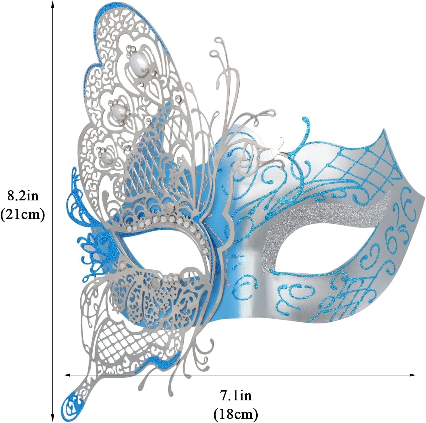 Coddsmz Mysterious Venetian Butterfly Lady Masquerade Halloween Party Mask Evening Prom Ball Mask Bar Costumes Accessory - Image 3