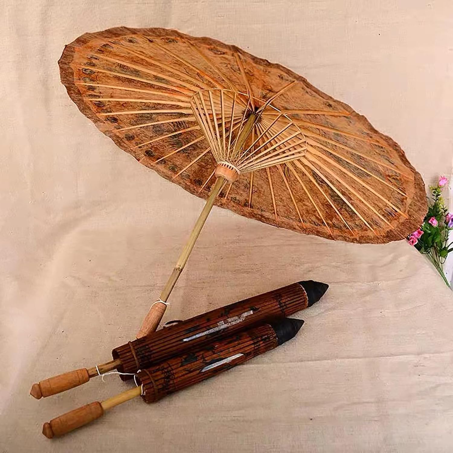 Chinese Japanese Handmade Parasol Umbrella,Asian Decoration DIY Art Dance Classical Umbrella for Wedding Parties Photography Costumes Cosplay(1 PCS)