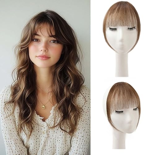 Clip in Bangs 100% Real Human Hair Clip on Medium