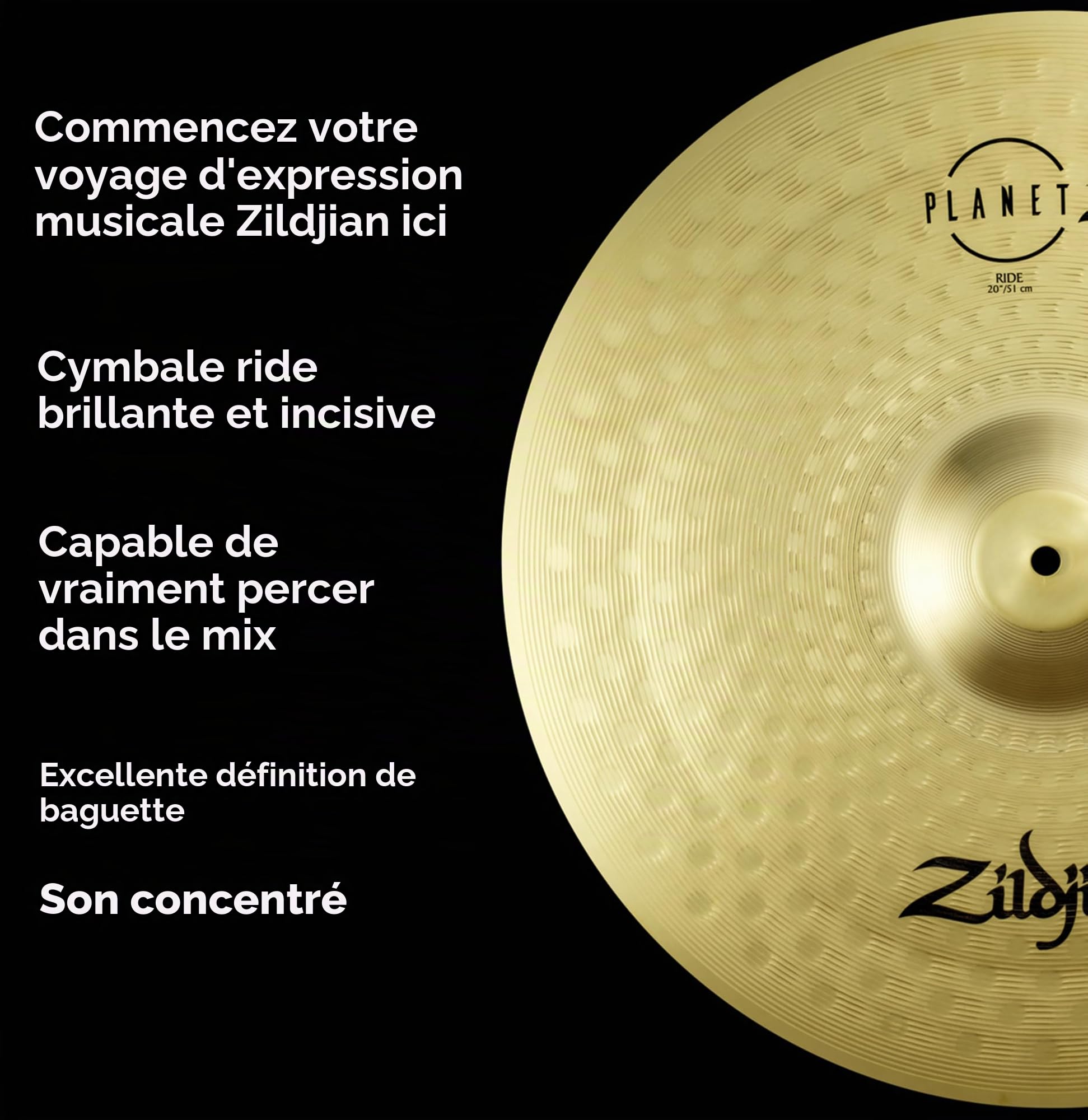 Zildjian Planet Z Ride 20" Version 2020 - Cymbale Ride