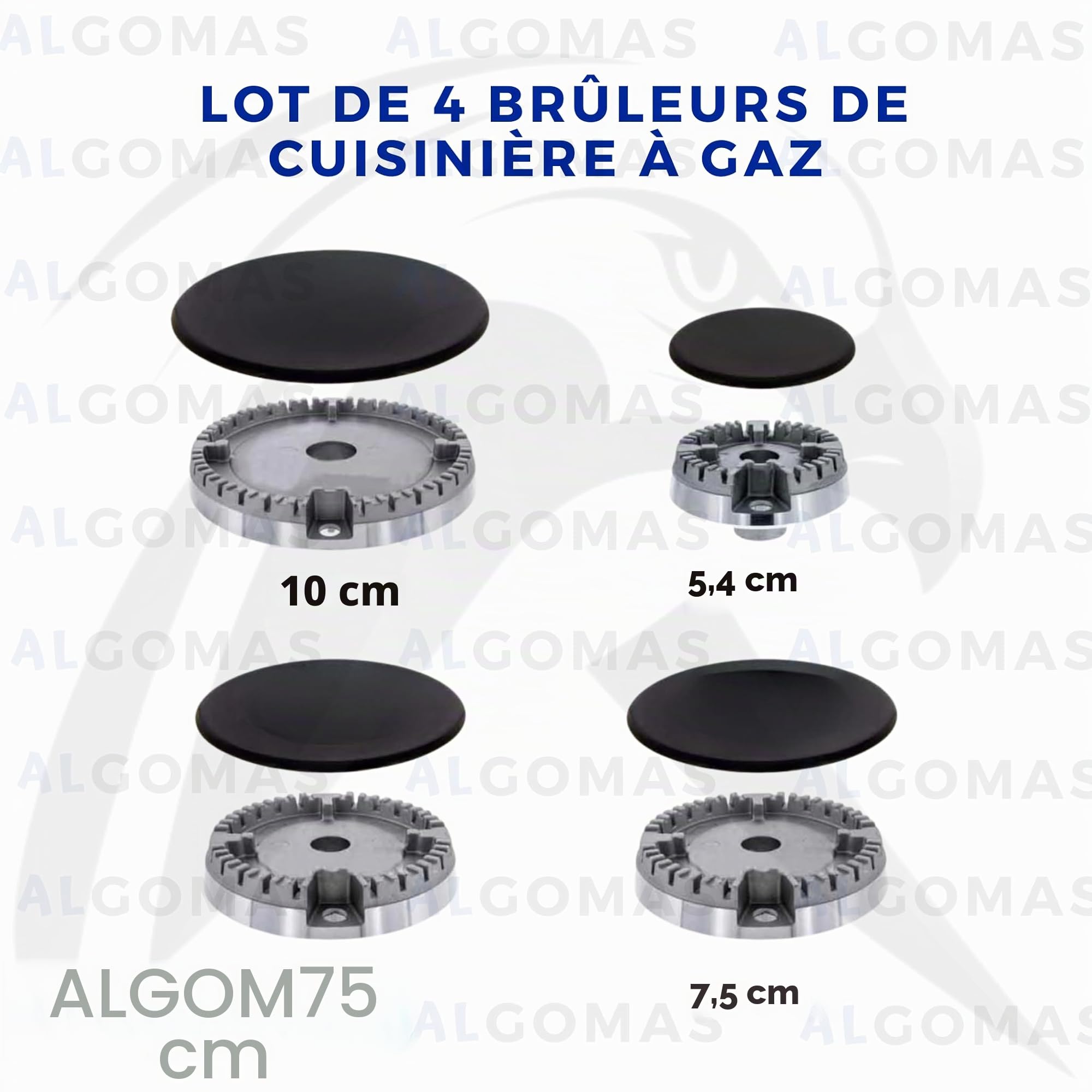 ALGOMAS Brûleurs à gaz universels | Alliage résistant et flamme stable | Améliore les performances | Remplacement pour un usage quotidien | Compatible avec Bosch Balay Teka Siemens