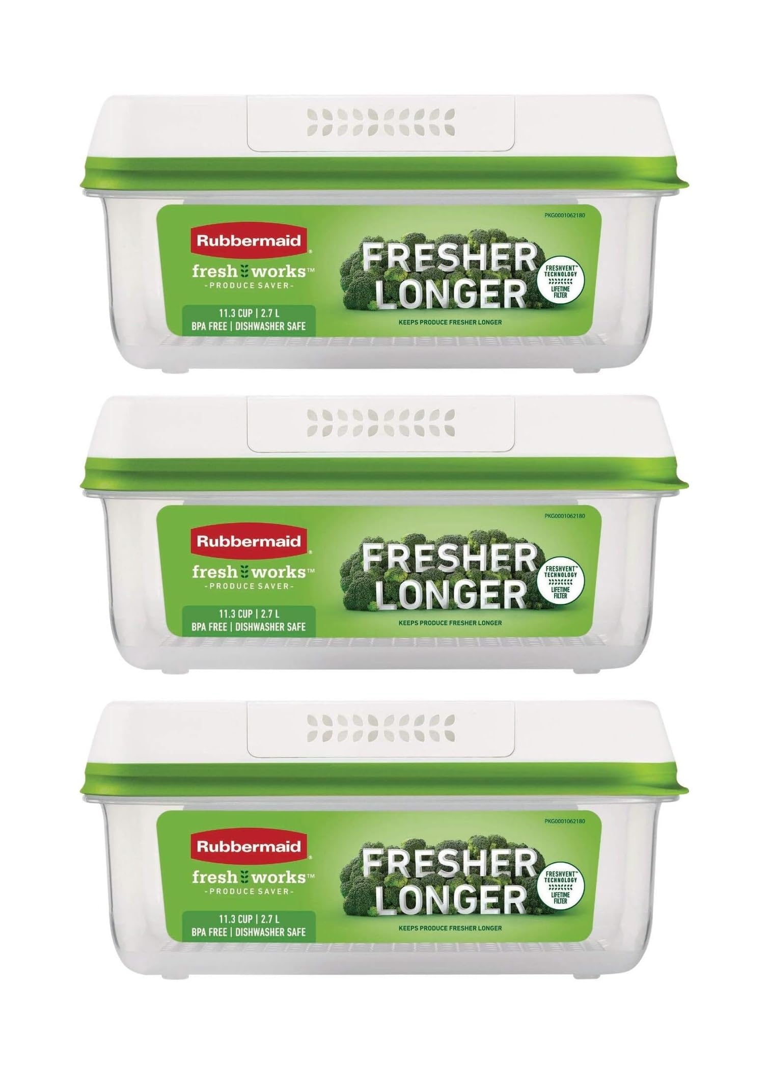 tkmyv FRESH SHEET 10枚入 モデーアGO✕10箱セット Amazon.com: Rubbermaid FreshWorks Produce Saver, Large Storage