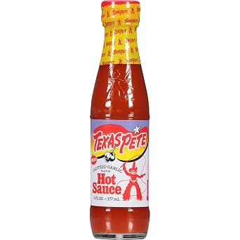 Texas Pete Garlic Hot Sauce, 6 Ounce 12 Bottles