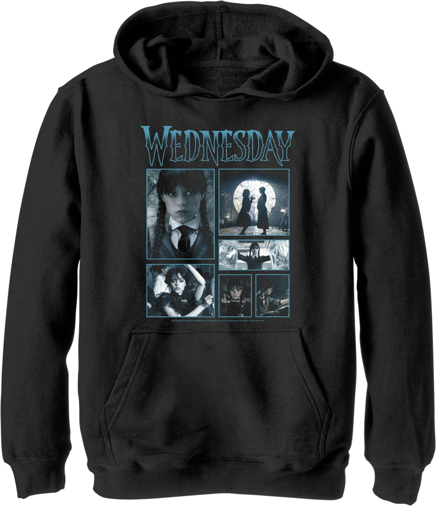 Boy's Wednesday Iconic Scenes Pull Over Hoodie