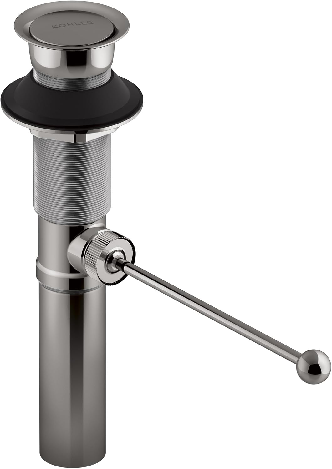 KOHLER 7114-TT Premier Pop-Up Drain, Exposed without Overflow, Titanium