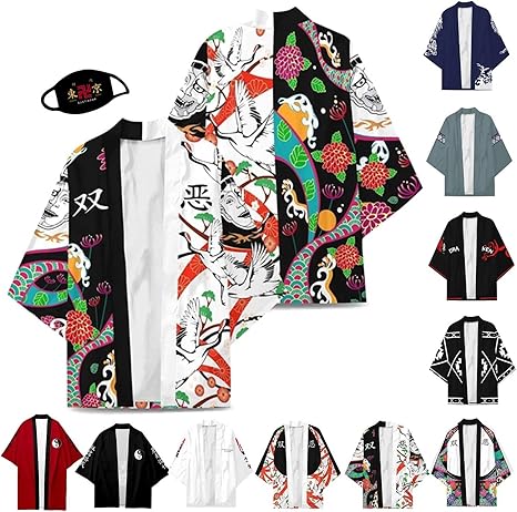 Amazon 河田兄弟 双悪 羽織 はおり 東京卍會 河田ナホヤ 河田ソウヤ 肆番隊 浴衣 マント コート 東京卍リベンジャーズ コスプレ 衣装 和服 着物 大人用 アニメ キャラクター コスチューム ハロウィン クリスマス 変装 仮装 イベント Cosplay マンガアニメフェア 撮影