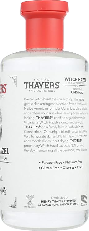 Thayers Witch Hazel with Aloe Vera, Original Astringent 12 oz