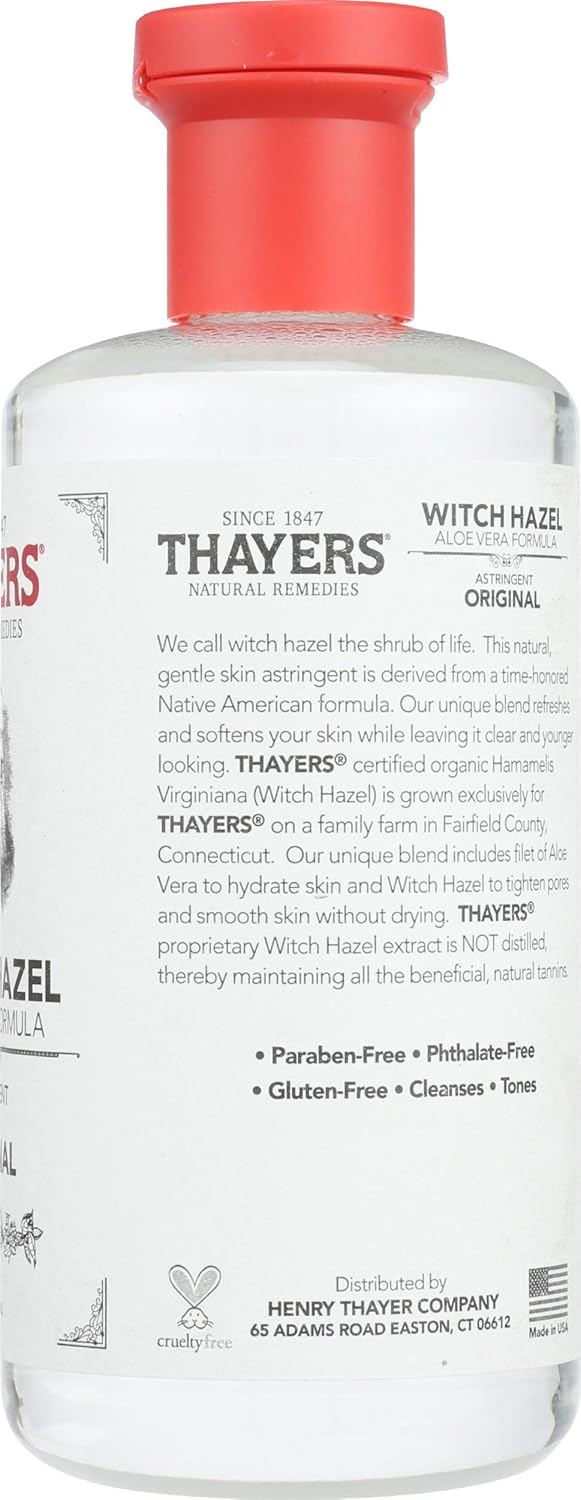 Thayers Witch Hazel with Aloe Vera, Original Astringent 12 oz : Beauty & Personal Care