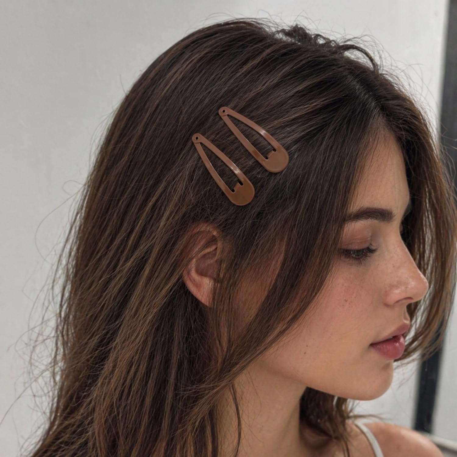  40 Counts Brown Hair Clips, 2 Inch Metal Snap Hair Clips Barrettes for Women Accessories thumbnail