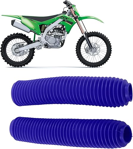 Miniatura 2 de Juego de fundas para horquilla de motocicleta, par de fundas de repuesto para RM125 DR250 DRZ400 400 (azul)
