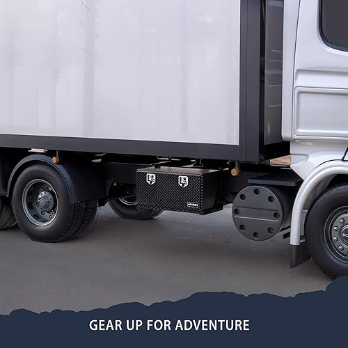 Miniatura 2 de ARKSEN - Caja de herramientas de aluminio con placa de diamante de 36 pulgadas, para camioneta, cuatrimoto, remolque, con cerradura y llave, color