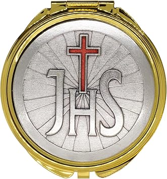 Venerare Catholic Holy Communion PYX Red JHS