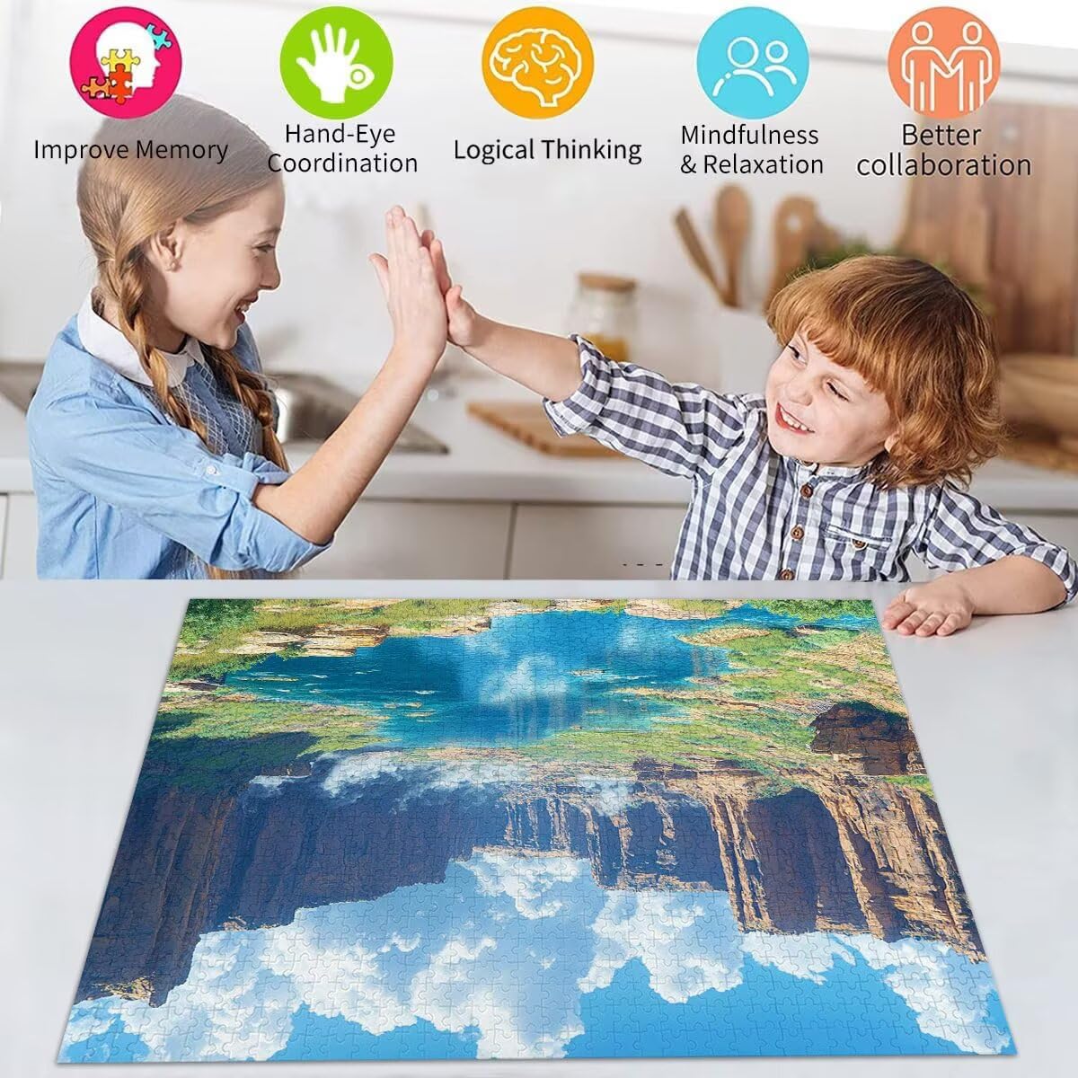 Puzzle Erwachsene 2000 Teile Schlucht Landschaft Educa Jigsaw für Kinder ab 8 Jahren Mädchen Jungen, Erwachsene Impossible Klassische Puzzles Schwer, Anspruchsvoll Spielspaß, Geschenke 70x99cm t-958