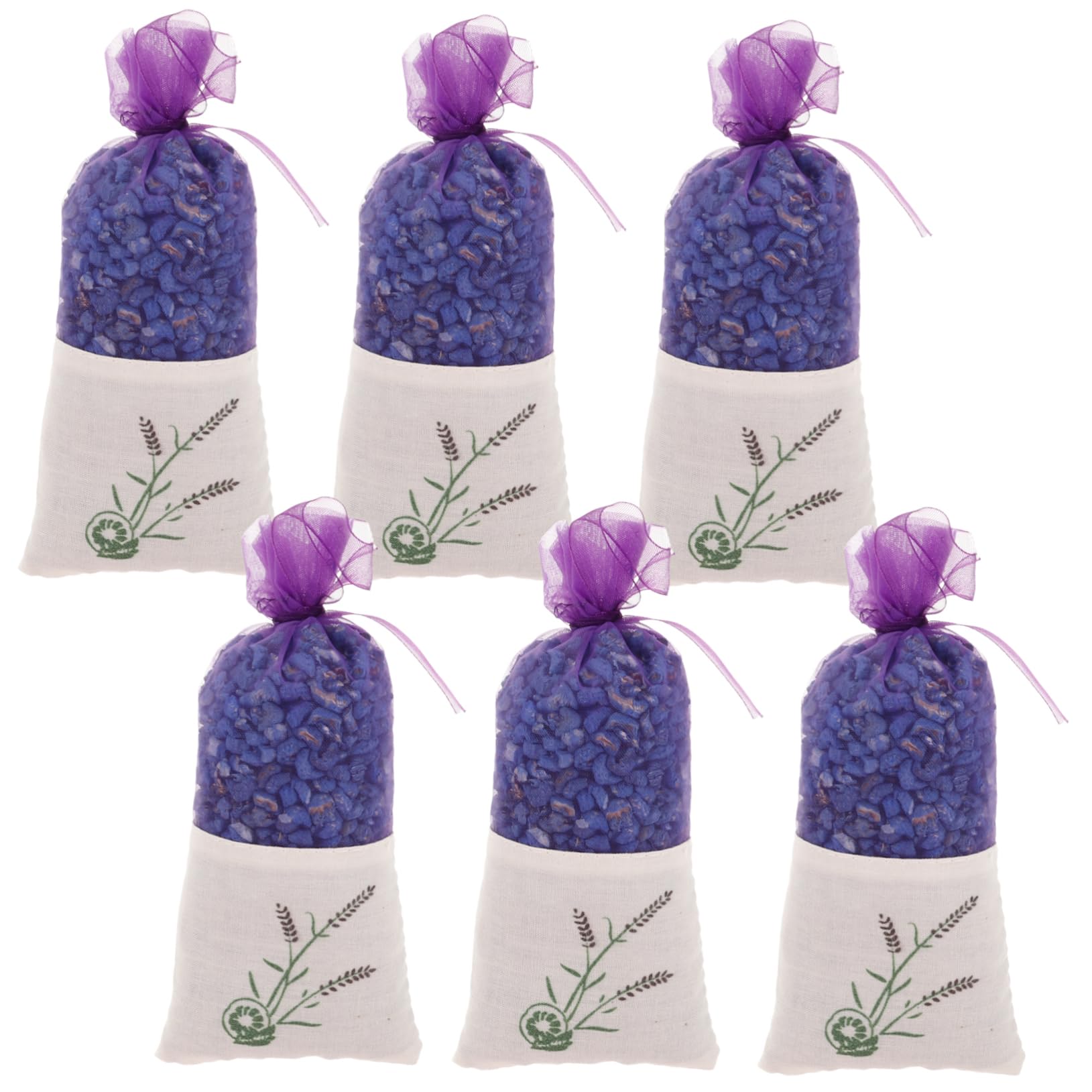 Sachets Profumati 6 Pezzi in Mesh Bag Nano Minerale | Eliminazione Odori, Aroma Puro e Naturale, Cassetti e Decorazioni Domestiche