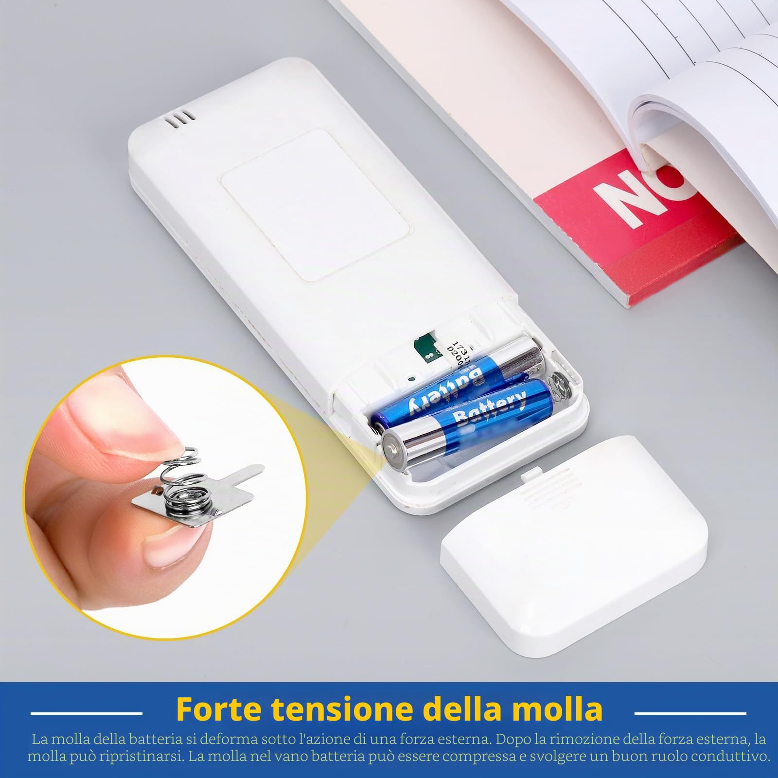 Glarks 100pz Kit Molle Per Batterie AAA Nichelate, 10 Dimensioni Per Contatti Positivi E Negativi
