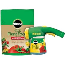 Miracle-Gro Water Soluble Tomato Plant Food and Garden Feeder Bundle